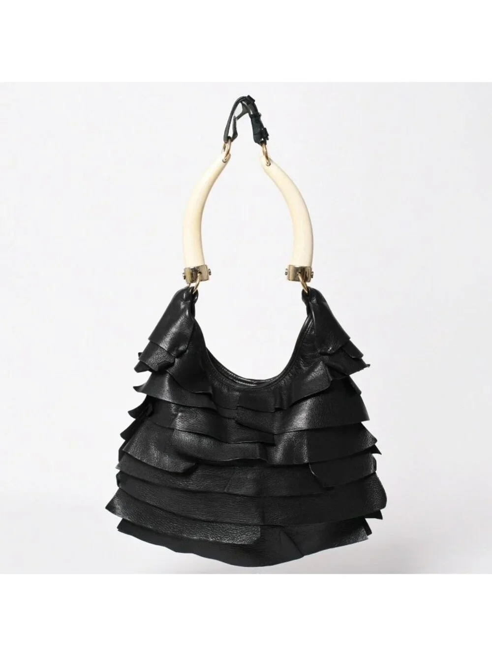Saint Laurent Mombasa Shoulder Bag Tropez Black